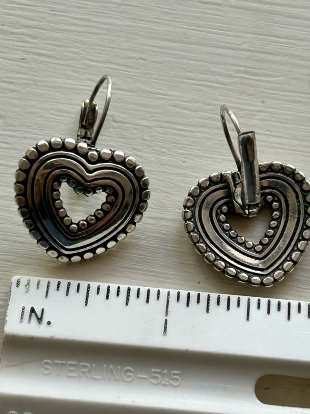 Brighton Heart Leverback Earrings - Picture 3 of 3